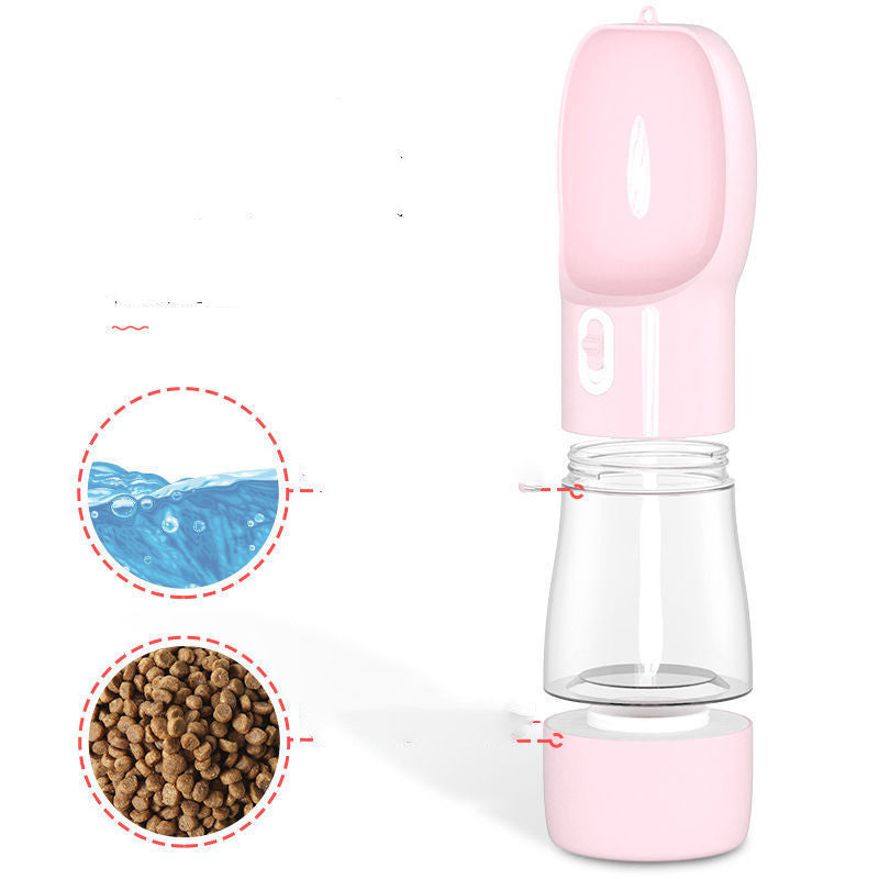 Portable Dog Water Bottle & Snack Dispenser – Pet Travel Kettle for Walking