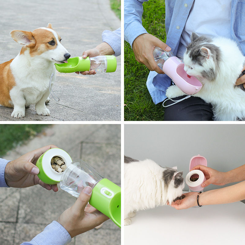 Portable Dog Water Bottle & Snack Dispenser – Pet Travel Kettle for Walking