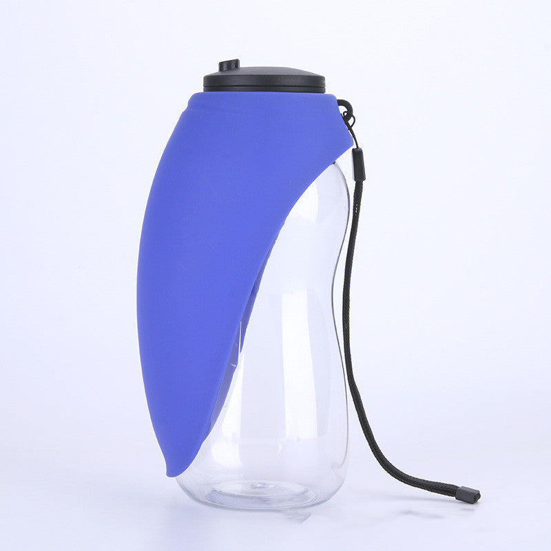 Portable Pet Water Bottle with Bowl – Travel Dispenser for Dogs & Cats