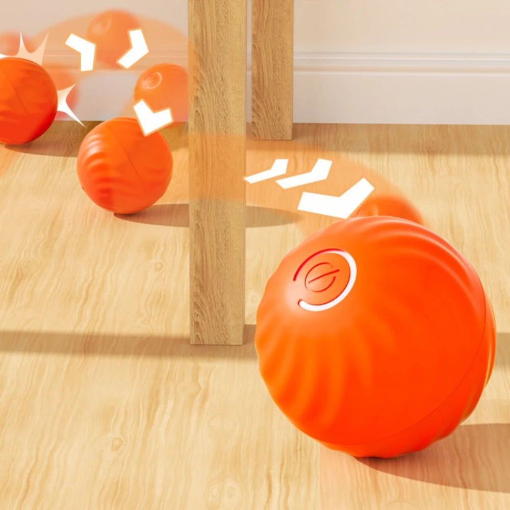 Smart Moving Dog Toy Ball – USB Rechargeable, Jumping & Rotating Interactive Pet Toy