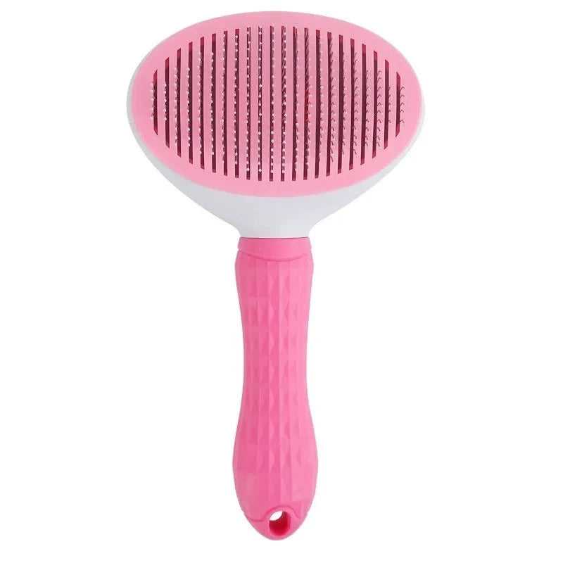 Self-Cleaning Pet Hair Brush for Dogs & Cats – Grooming & Dematting Comb Tool