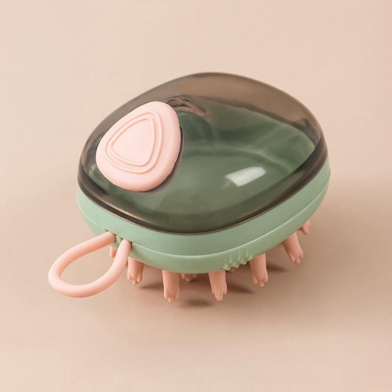 2-in-1 Pet Grooming Brush with Shampoo Dispenser – Bath & Massage Tool for Cats and Dogs