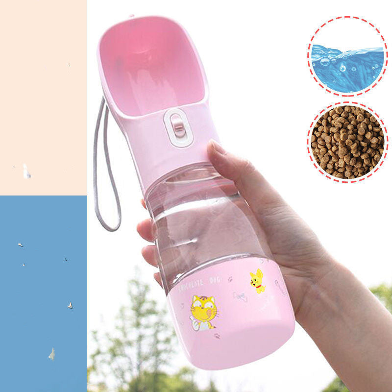 Portable Dog Water Bottle & Snack Dispenser – Pet Travel Kettle for Walking