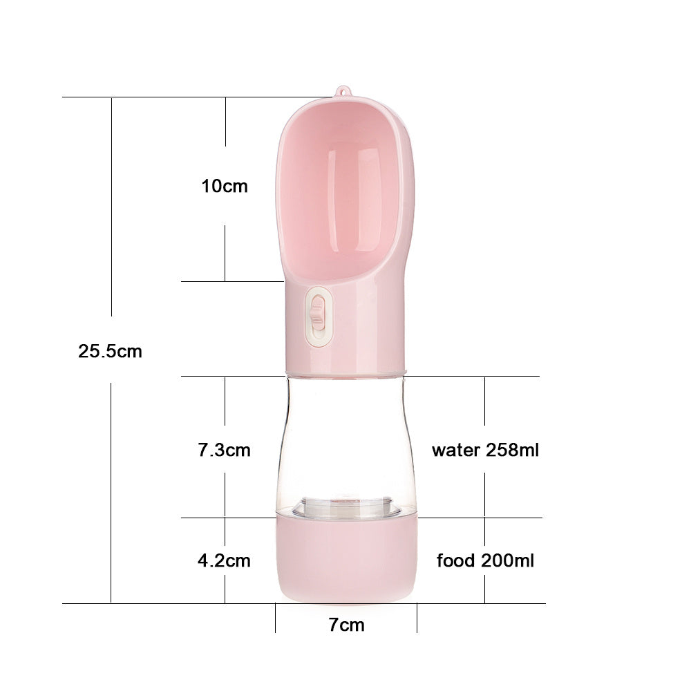 Portable Dog Water Bottle & Snack Dispenser – Pet Travel Kettle for Walking