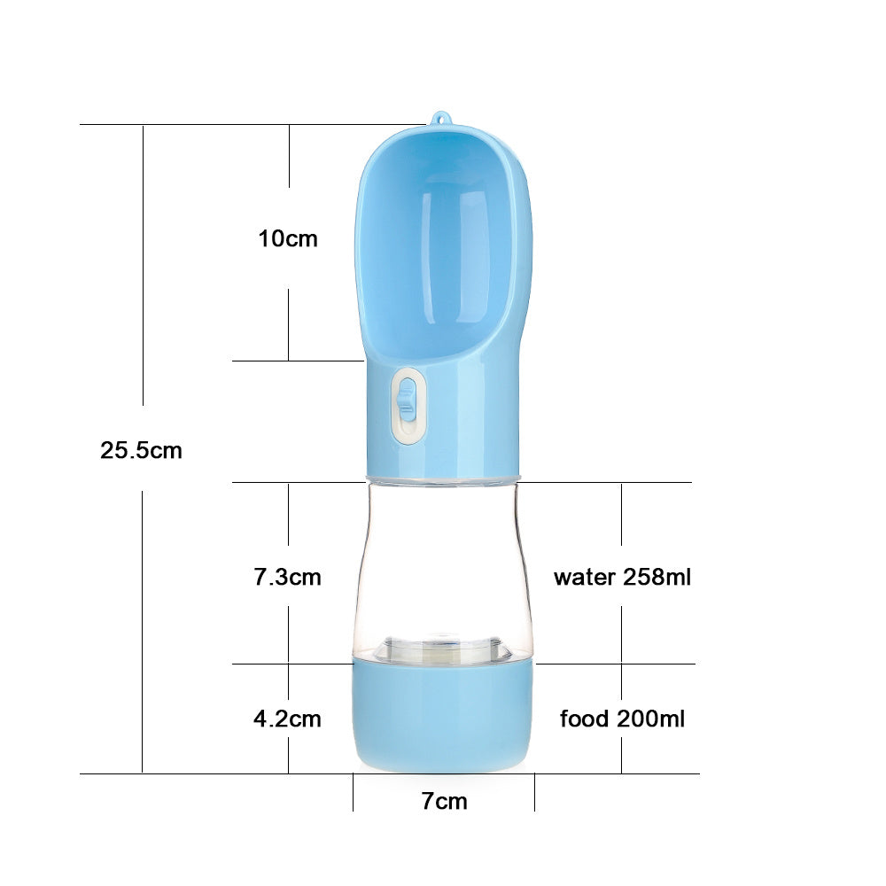 Portable Dog Water Bottle & Snack Dispenser – Pet Travel Kettle for Walking