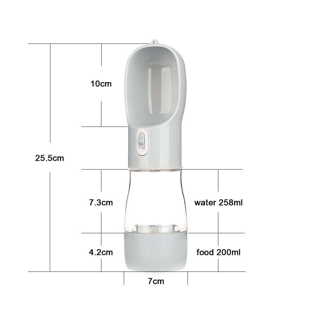 Portable Dog Water Bottle & Snack Dispenser – Pet Travel Kettle for Walking