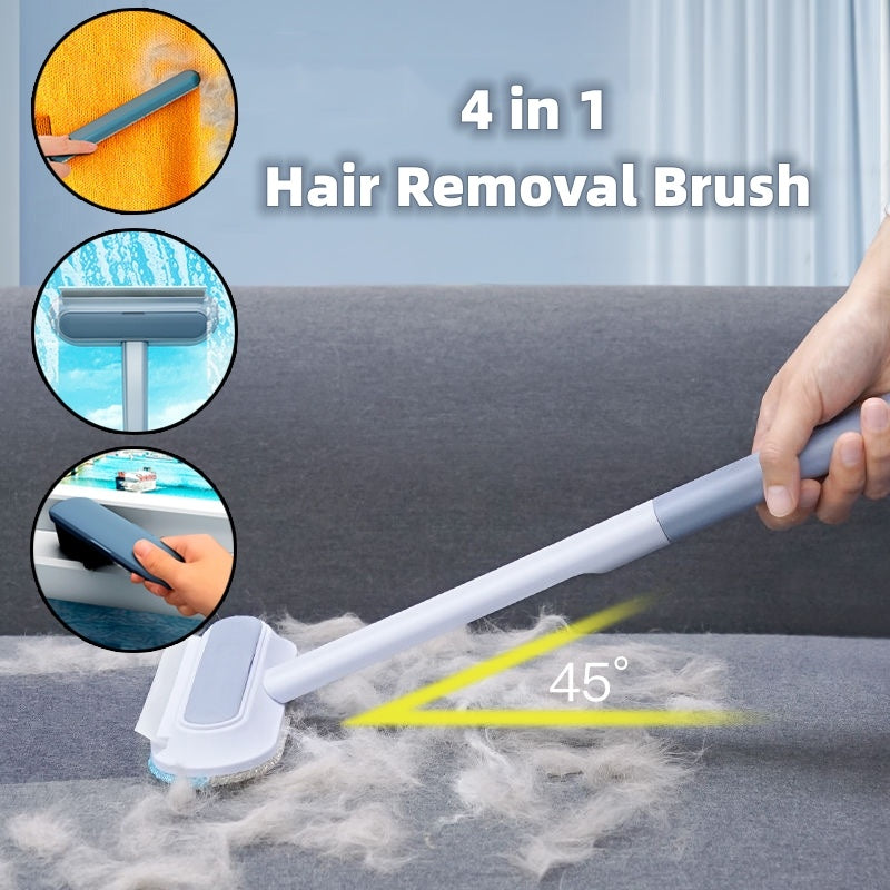4-in-1 Pet Hair Remover Brush – Dog & Cat Grooming, Lint Cleaner, Screen & Window Tool