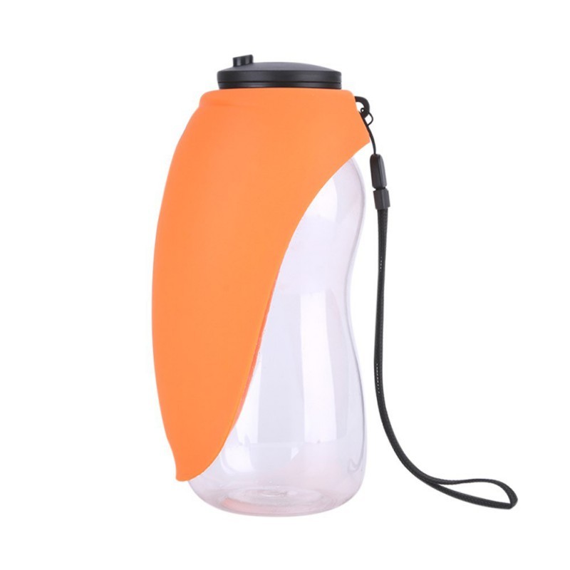 Portable Pet Water Bottle with Bowl – Travel Dispenser for Dogs & Cats
