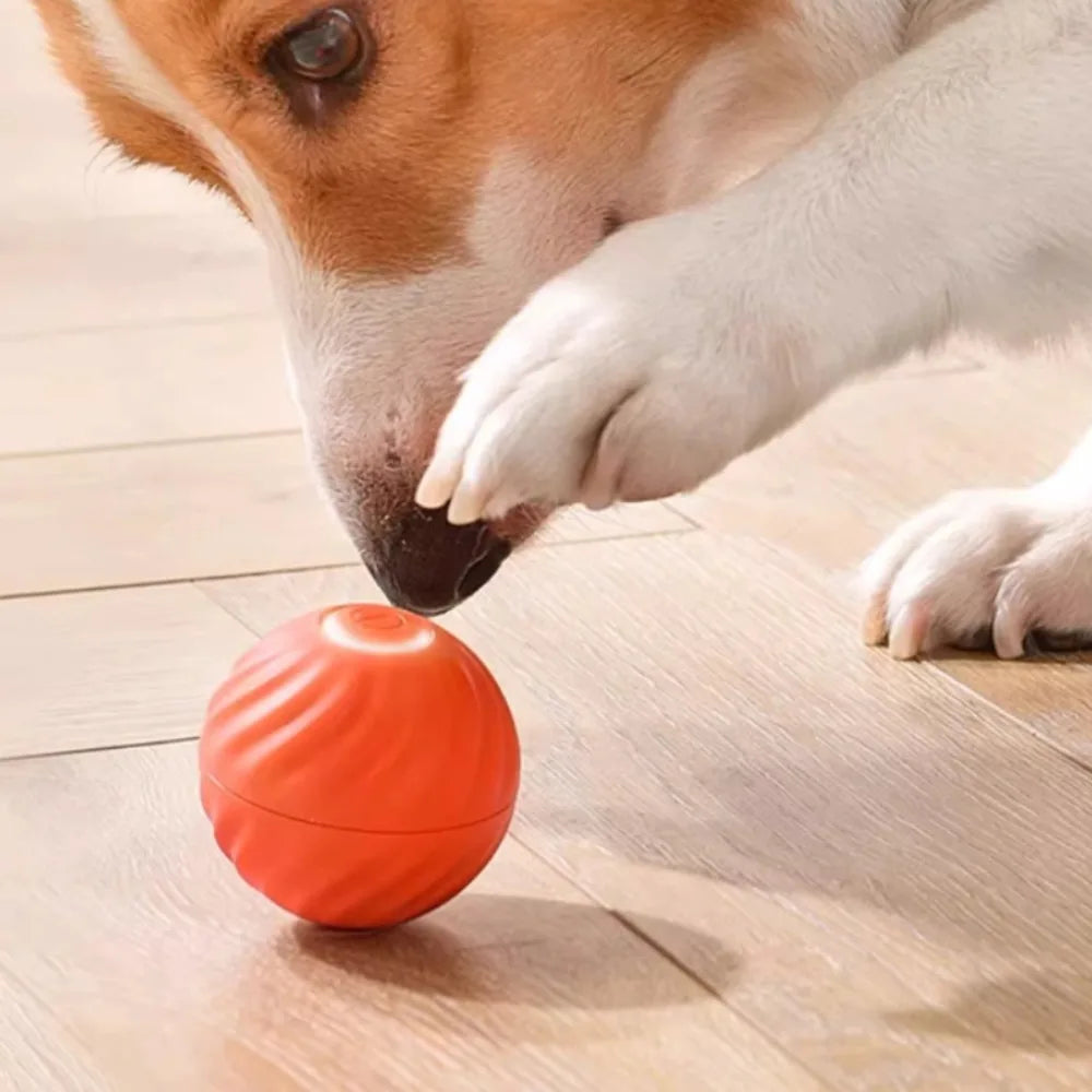 Smart Moving Dog Toy Ball – USB Rechargeable, Jumping & Rotating Interactive Pet Toy