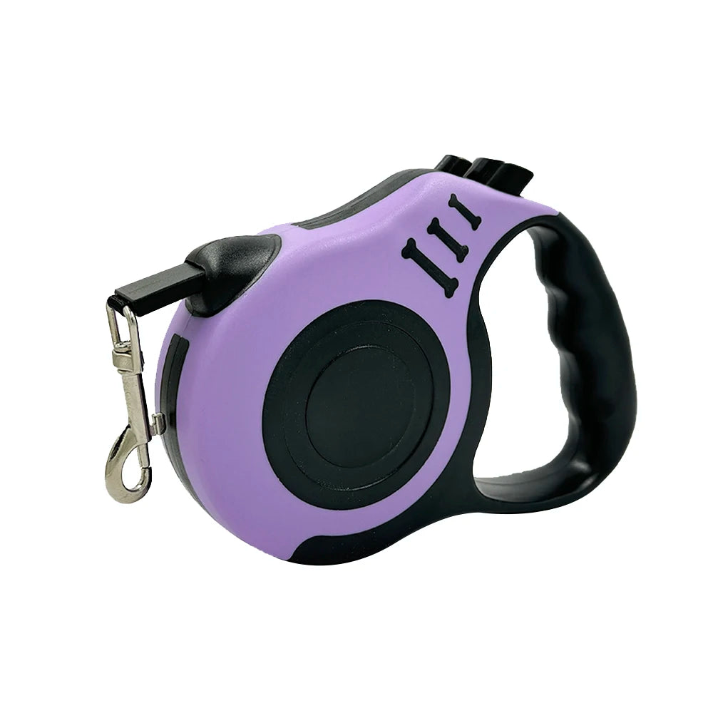 3M/5M Retractable Dog Leash for Small Dogs & Cats – Durable Nylon Puppy Lead for Walking, Travel, Hiking