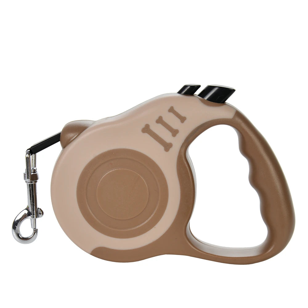 3M/5M Retractable Dog Leash for Small Dogs & Cats – Durable Nylon Puppy Lead for Walking, Travel, Hiking