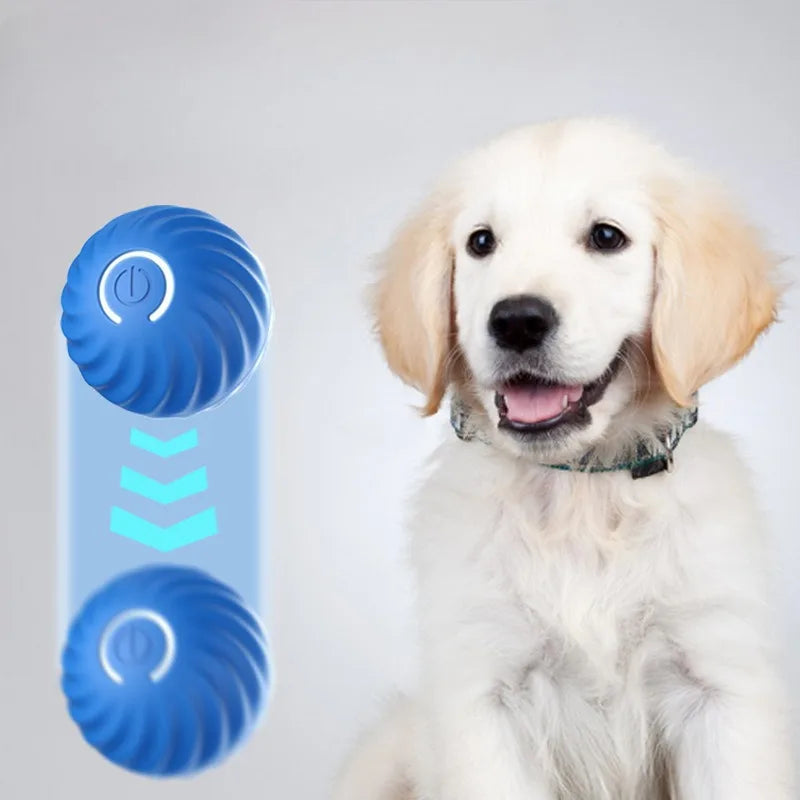 Smart Moving Dog Toy Ball – USB Rechargeable, Jumping & Rotating Interactive Pet Toy