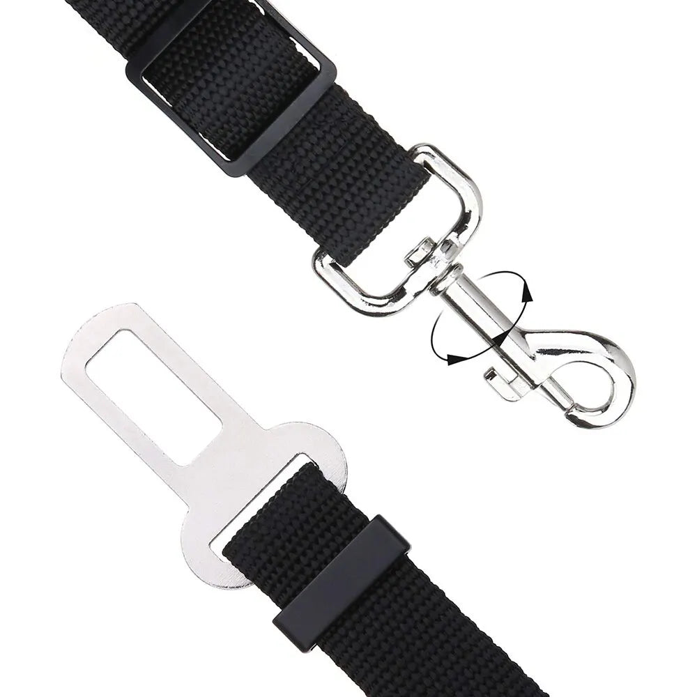 Dog & Cat Car Seat Belt Harness – Pet Safety Travel Leash for Cars