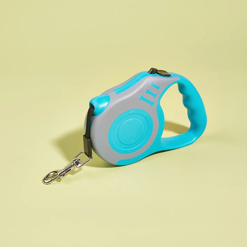 3M/5M Retractable Dog Leash for Small Dogs & Cats – Durable Nylon Puppy Lead for Walking, Travel, Hiking